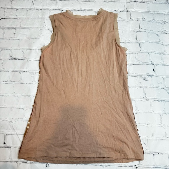 Ann Taylor gold sequin tank top - Picture 3 of 3